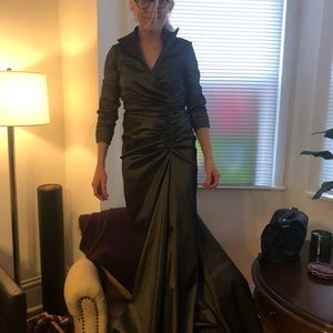 Tadashi Shoji Silhouette  Metallic Dress